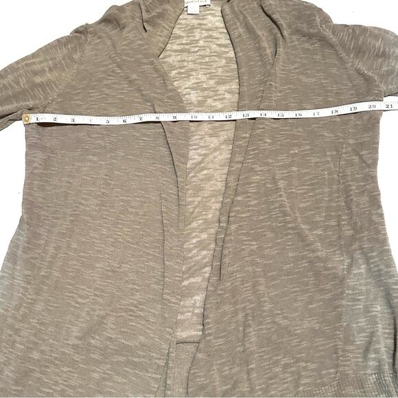 Coldwater Creek Lightweight Neutral Green Open Front Cardigan Women's S Small - Picture 6 of 8